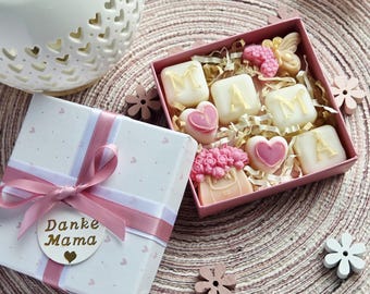 Regalo per la Festa della Mamma – Confezione regalo di cialde di cera profumata – Set di cialde di cera di soia profumate – Personalizzato MAMA – Regalo di compleanno per la mamma