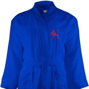 Peignoir brodé aux initiales sales
