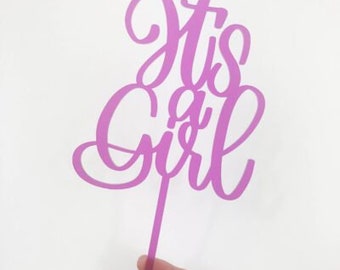 Cake Topper It's a girl, rosa Acryl Cake Topper, Cake Topper, Baby Shower Cake Topper, Cake Topper, Cake Topper