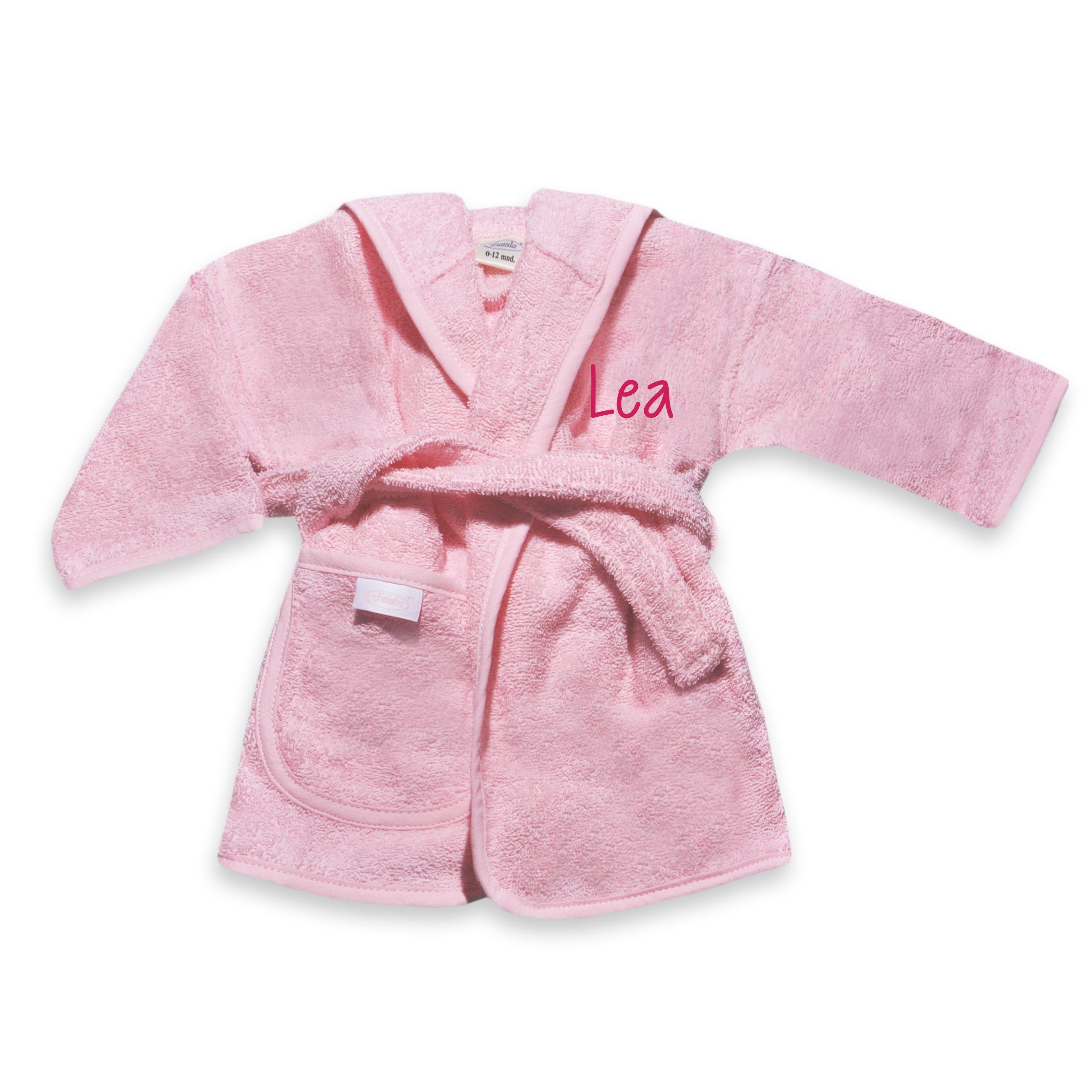 BABY PINK toddler robe with name embroidery in Cutie Patootie Etsy