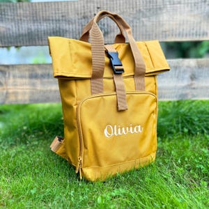 sac à dos personnalisé junior enroulable en polyester recyclé | sac à dos personnalisé pour enfant respectueux de l'environnement