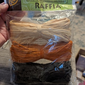 NEW raffia packages and twisted paper