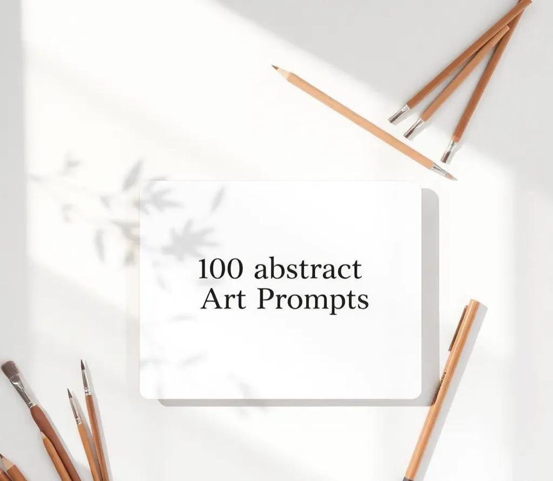 Abstract Art Prompts: 100 Drawing Ideas for Artists (PDF) - Etsy