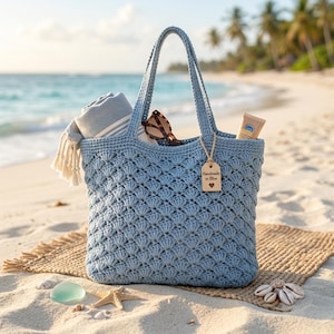 Easy Crochet Raffia Bag Pattern | French Market Tote PDF | Beginner Boho Summer Crochet Tote Pattern Instant download