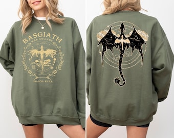 Fourth Wing Sweatshirt: Basgiath War College Dragon Rider Hoodie