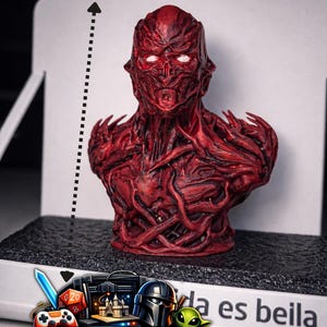 Vecna Figur Horror bedruckt | Horror Sammlerstück | Handbemalte 3D gedruckte Statue | Geek Geschenk Decor