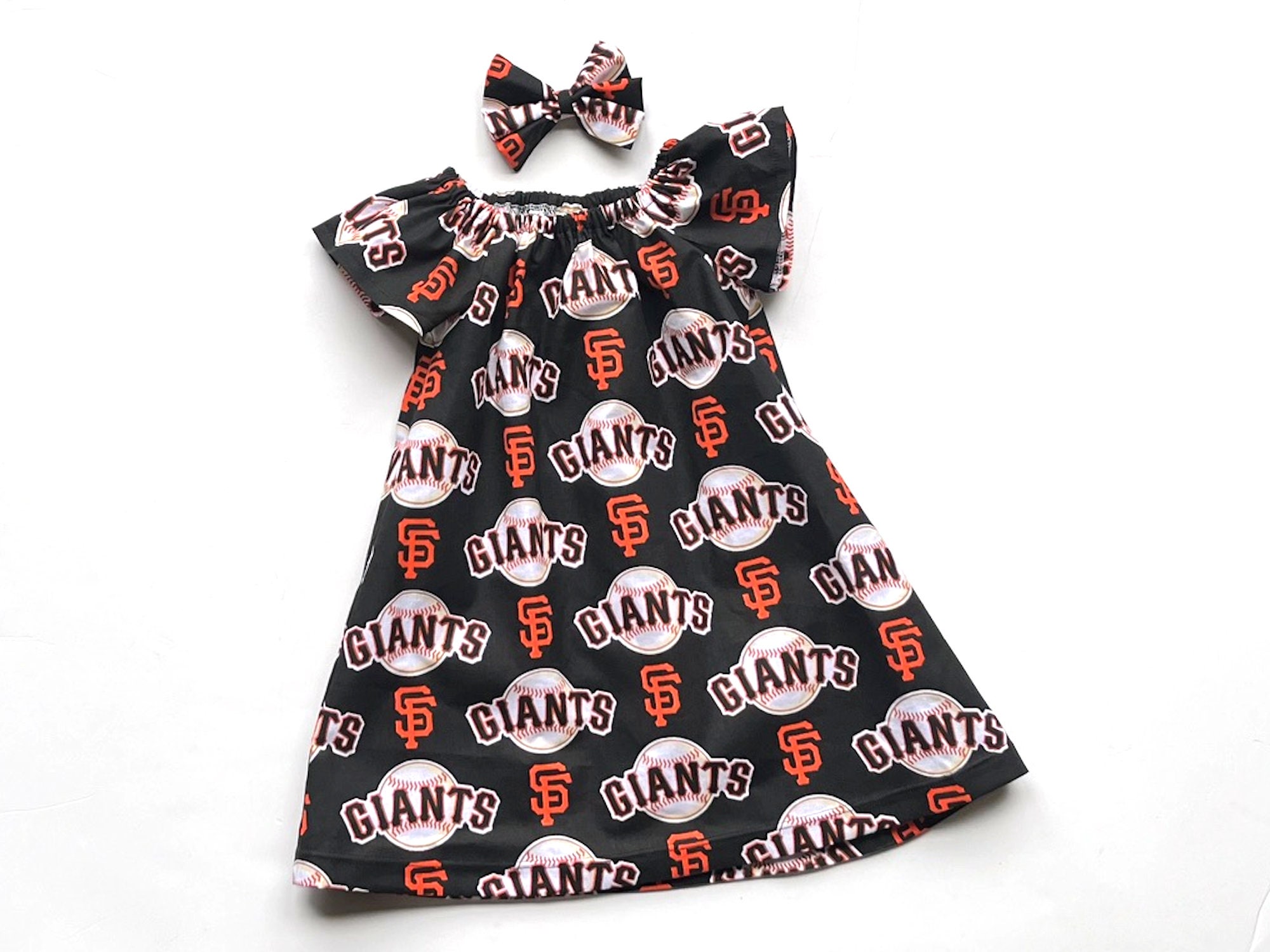 San Francisco Giants Dress, MLB Giants Dress, Major League Baseball, Girls  Baseball Dress, Toddler Dress, Matching Hairbow