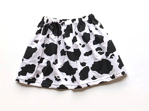 Girls Cow Print Skirt Animal Print Skirt Farm Skirt Toddler - Etsy