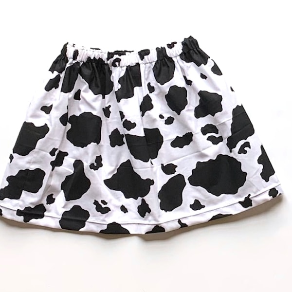 Cow Print Skirt Etsy UK