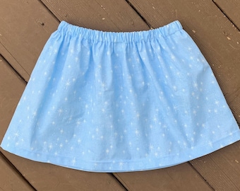 Girls Blue Skirt, Blue Sparke Toddler Skirt, Closeout Clothing