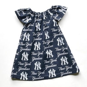 Mädchen Kleid der New York Yankees, MLB Yankee Kleid, Major League Baseball, Mädchen Baseball Kleid, Kleinkinder Kleid, Kleinkind Kleid
