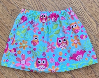 Girls Owl Skirt, Toddler Skirt, Closeout Clothing