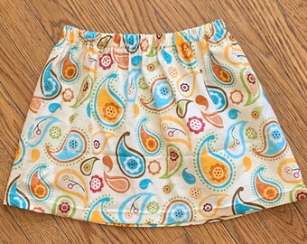 Girls Paisley Skirt, Toddler Skirt, Closeout Clothing