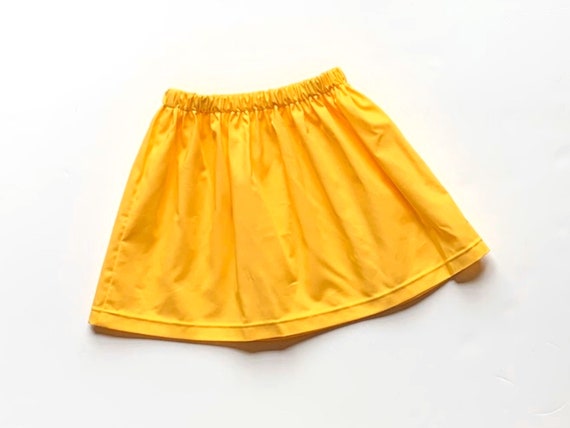 alcanzar Cuestiones diplomáticas vídeo Falda amarilla para niñas falda amarilla sólida sunshine - Etsy México