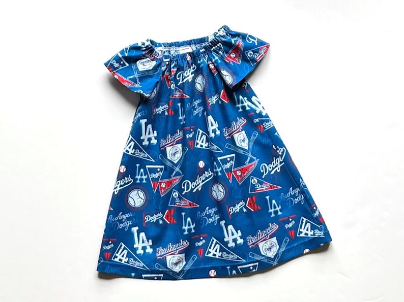 Girl's LA Dodgers Dress Major League Baseball Girls Etsy