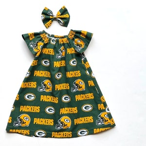 Green Bay Packers Dress, NFL Packers Dress, Football Dress