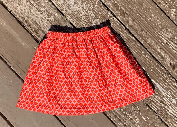 Falda roja de falda para niños pequeños closeout - Etsy