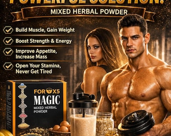 Magic Milk For X5 Mixed Herbal Powder, 30 Sachets (30 Days)