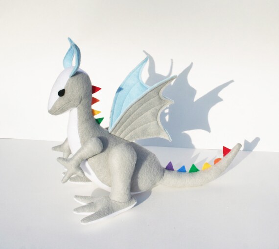 rainbow dragon plush