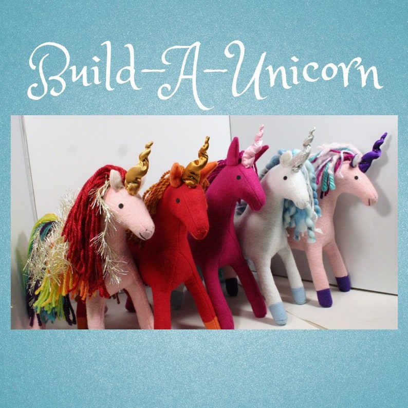 FULL SIZE Build-A-Unicorn Customized Fantastical Plush Toy ~ Handmade-to-Order Stuffed Unicorn, Customizable Unicorn Plushie, Personalized