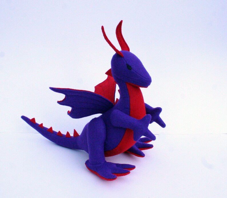purple stuffed dragon