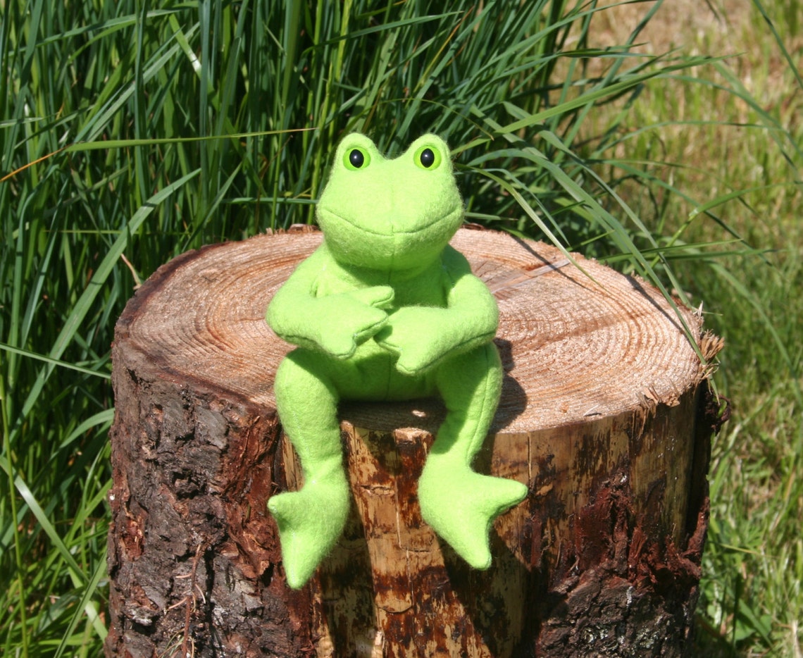 The Green Apple Frog Lavender/herb Scented Green Beanbag - Etsy