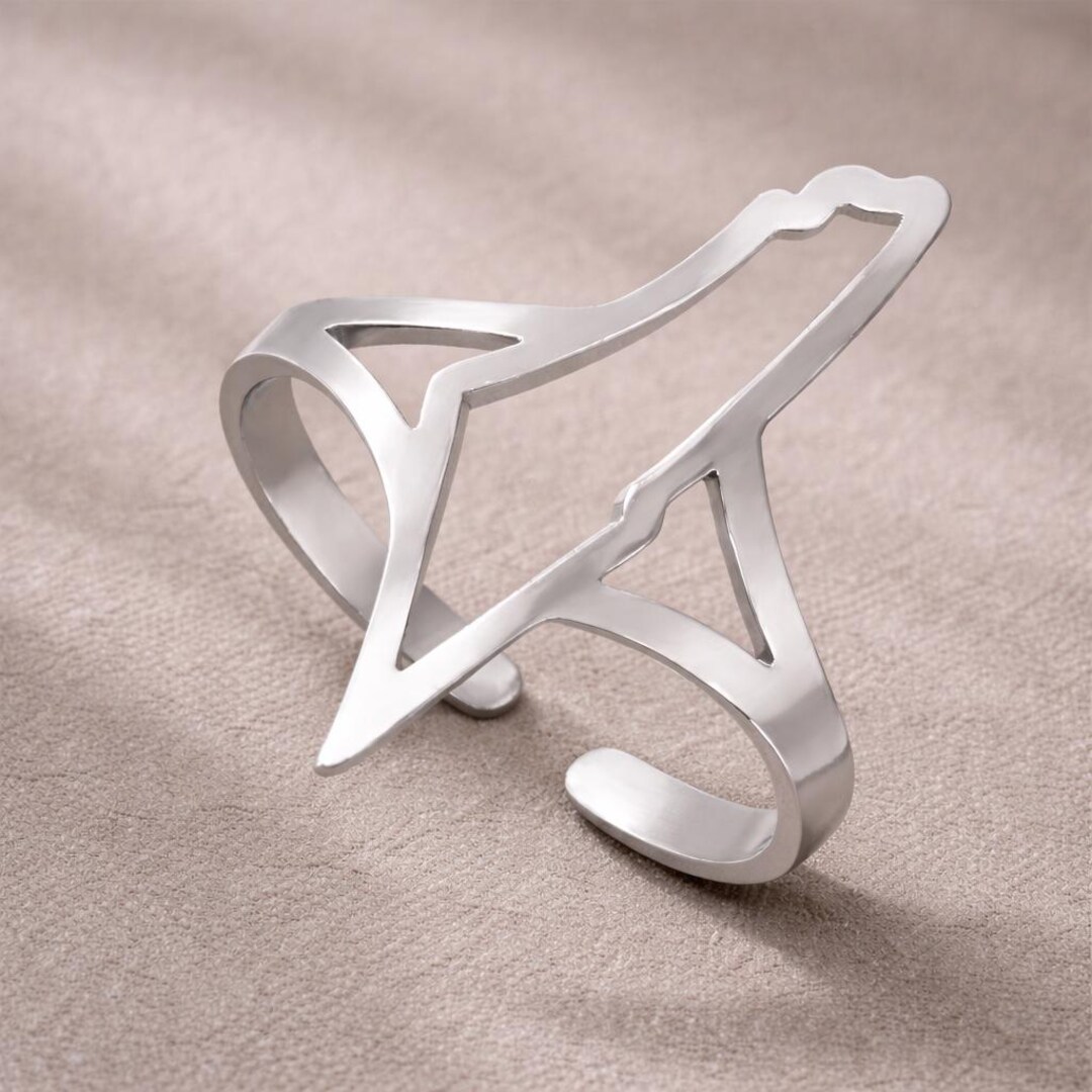 Palestine Map Ring Minimalist Adjustable Ring | Palestinian Jewelry ...