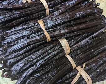 Organic Madagascar Vanilla Beans | Grade A Bourbon Vanilla Pods | Fresh Whole Beans for Baking, Desserts & Homemade Extract