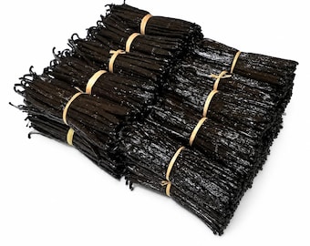 Organic Madagascar Vanilla Beans | Grade A Bourbon Vanilla Pods | Fresh Whole Beans for Baking, Desserts & Homemade Extract