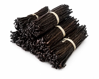 Organic Madagascar Vanilla Beans | Grade A Bourbon Vanilla Pods | Whole Vanilla Beans for Homemade Vanilla Extract & Baking