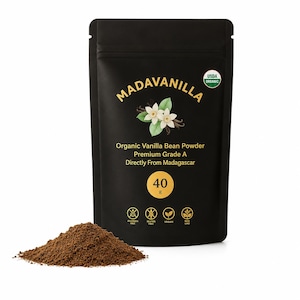 Certyfikowany organiczny proszek z laski wanilii madagaskarskiej klasy A - FairTrade