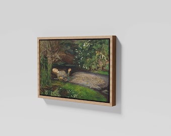 Ophelia Canvas Print by John Everett Millais - Pre Raphaelite Wall Art on Cavnas - Classical Painting