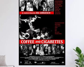 Coffee and Cigarettes Movie Poster, Movie Art, Poster Gift, Home Decor,High Quality Canvas Poster, Film Fan Collectibles