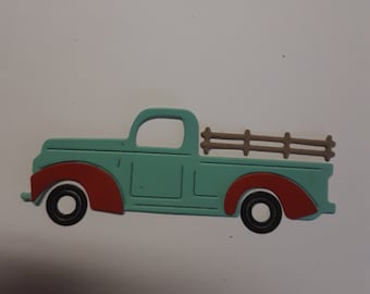 Pick-up Truck Die Cut, Die Cut, Machine Cut Die, Scrapbook Die Cut, DIY Cardmaking, Die Cut