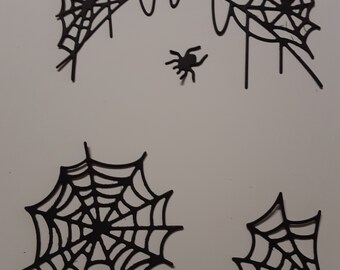 Spooky Spider Webs #DC-237 Die Cut, Die Cut, Machine Cut Die, Scrapbook Die Cut, DIY Cardmaking, Die Cut