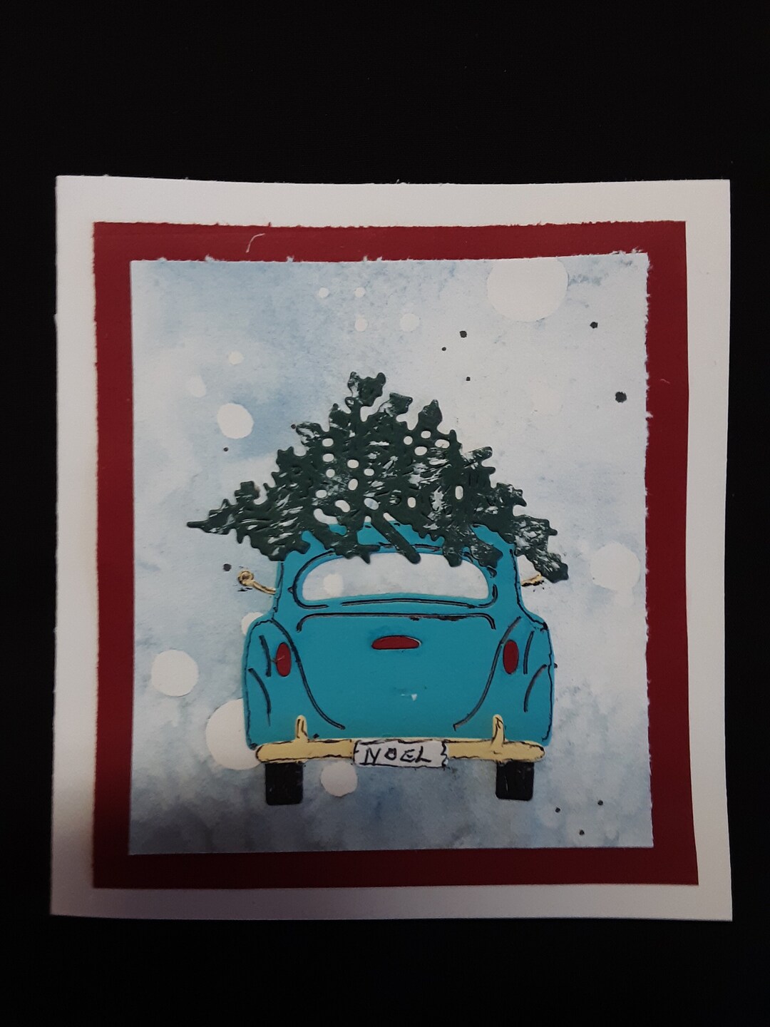 Christmas Car, Christmas Tree Die 29, Die, Metal Cutting Die, Scrapbook