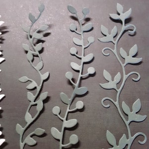 Vines Die Cut, Machine Cut Die, Scrapbook Die Cut, DIY Cardmaking, Die Cut image 3