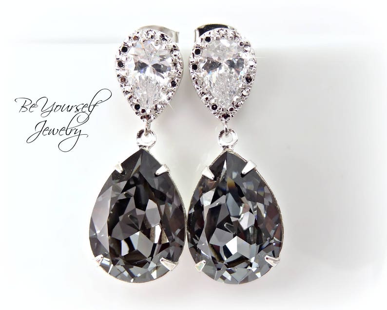 Grey earrings Clearance