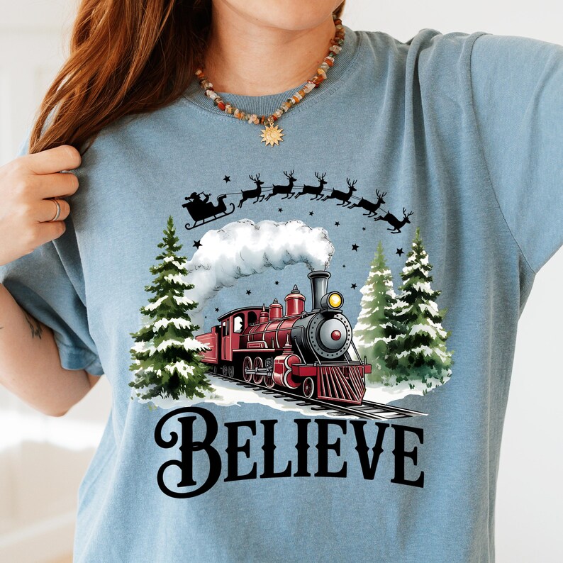 Believe North Pole Train PNG SVG | Christmas Train to North Pole Design ...