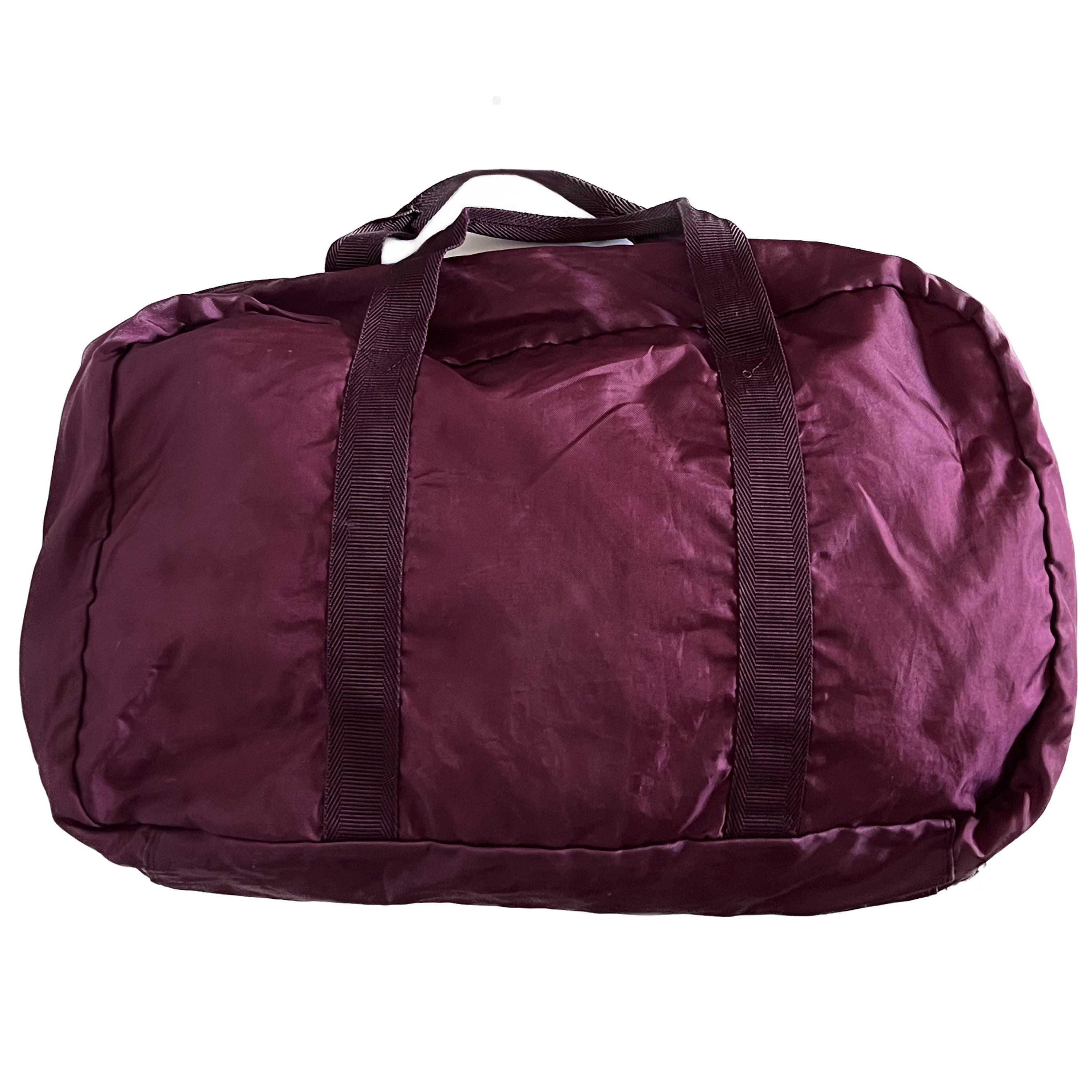 Sac Vintage Sasson Années 90 – Nylon Bicolore – Sac De Sport / Voyage