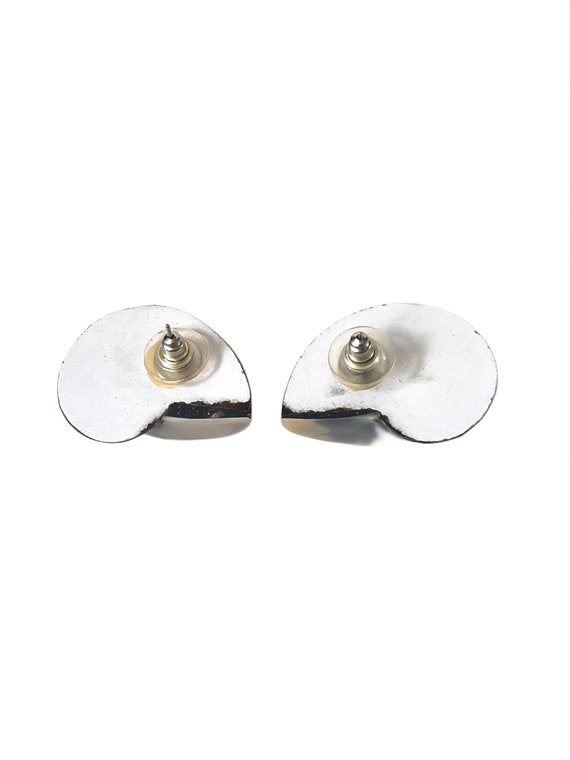 Vintage Shell Earrings, Nautilus Shell Earrings, … - image 7