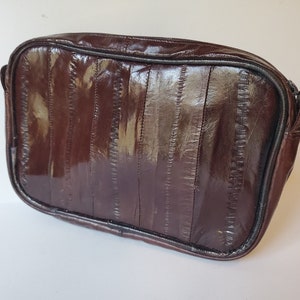 Designer vintage Eel skin bag with amethyst and quartz stones by Amanda Alarcon-Hunter for Minx and Onyx Vintage image 4