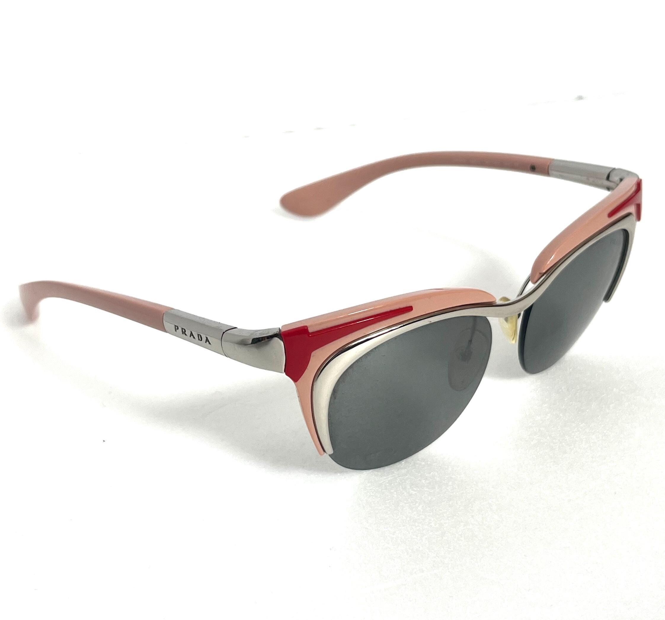 Authentic Prada Dixie Sunglasses, SPR610 Pink Cat Eye  display picture 3