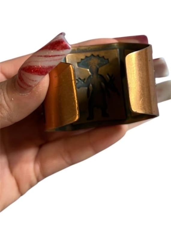 Vintage Solid Copper Native Cuff, Wide Copper Cuf… - image 4