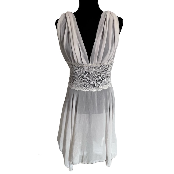 Vintage White Slip Dress, Vintage White Victoria'… - image 1