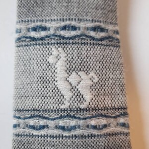 Vintage alpaca mens tie handmade by Nino Jesus Peru image 4