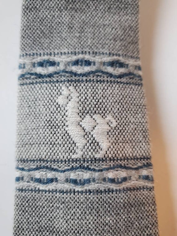 Vintage alpaca mens tie handmade  by Nino Jesus P… - image 4