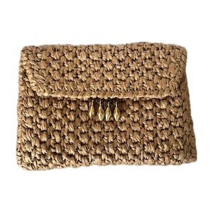 RODO Designer Straw Purse, Vintage Woven Purse with Chain Strap Bag, Summer Clutch, Boho Purse, Rare Designer Purse, Cruise Accesories
