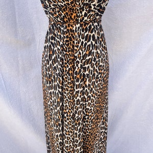 Vintage Cheetah Slipdress, Vintage Lingerie, Animal Print Lingerie, Retro Jurk, Vanity Fair Lingerie, Lingerie afbeelding 3