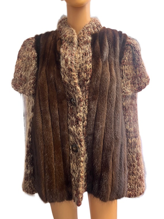 KOSLOWS Knitted Mink Sweater, Vintage Designer Min